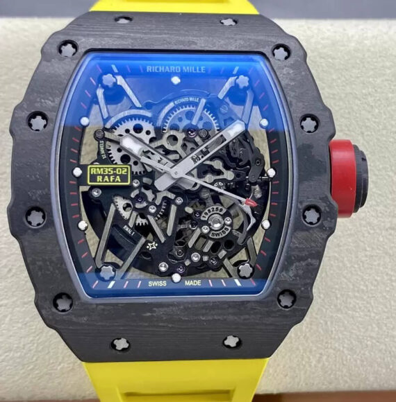 T+ Factory Richard Mille RM35-02 NTPT Carbon Fiber Case - 1:1 Best Edition Replica Watches
